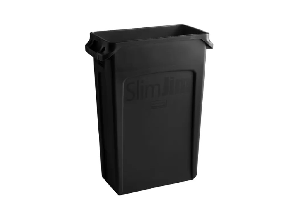 Rubbermaid Contenedor Slim Jim 87Litros Negro Fg354060Bla