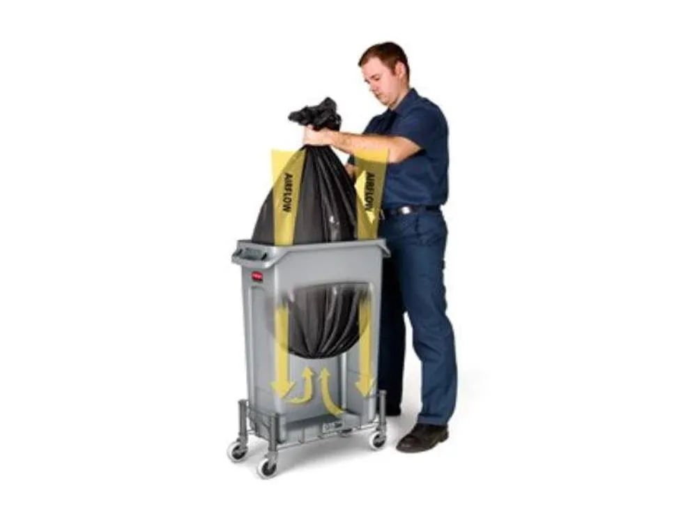 Rubbermaid Contenedor Slim Jim 87Litros Negro Fg354060Bla