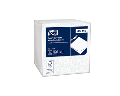 Tork Servilleta Cuadrada Acolchamax Blanca X100 200115
