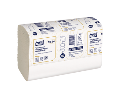 Tork Toalla de Manos Doblada en Z Triple Hoja Natural 73554