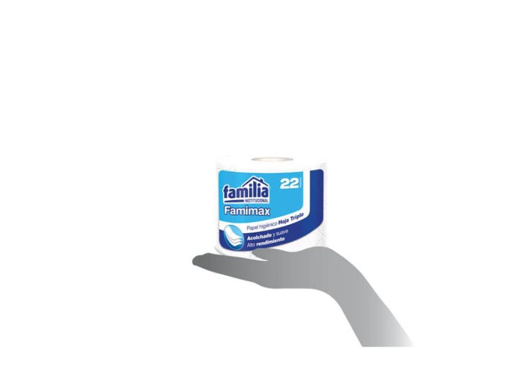 Tork Papel Higiénico Convencional Famimax Hoja Triple Blanco 22 Mt 200158