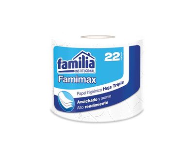 Tork Papel Higiénico Convencional Famimax Hoja Triple Blanco 22 Mt 200158
