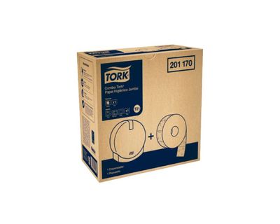 Tork Combo Dispensador Papel Jumbo + Papel Higiénico Jumbo Famimax 201170