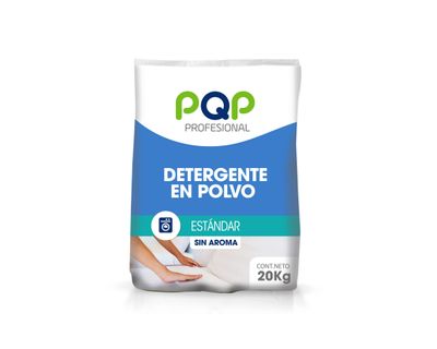 Detergente En Polvo PQP Prof Sin Aroma Est 20Kg Ref 01009