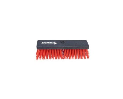 Vista Global Cepillo Base Polipropileno Fregado Fuerte 25 Cm Rojo