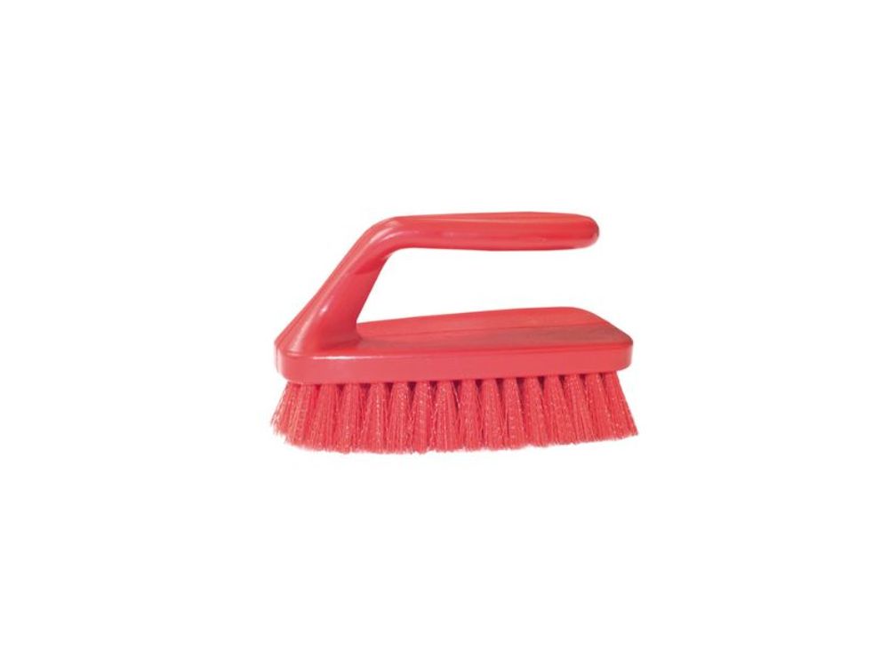Vista Global Cepillo para Lavado Manual Tipo Plancha Rojo