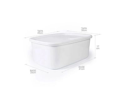 Estra Recipiente Plus para Congelación con Tapa 16 Lt Blanco 4-1043084