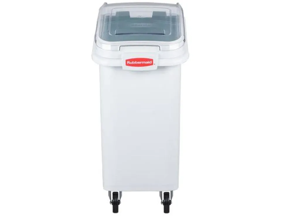Rubbermaid Recipiente Ingredientes Ruedas y Pala Blanco 400 Tazas 79 Lt FG360088WHT