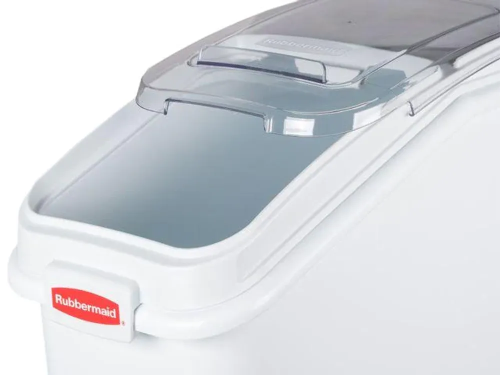 Rubbermaid Recipiente Ingredientes Ruedas y Pala Blanco 400 Tazas 79 Lt FG360088WHT