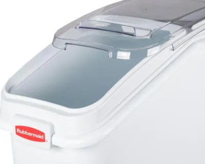 Rubbermaid Recipiente Ingredientes Ruedas y Pala Blanco 400 Tazas 79 Lt FG360088WHT