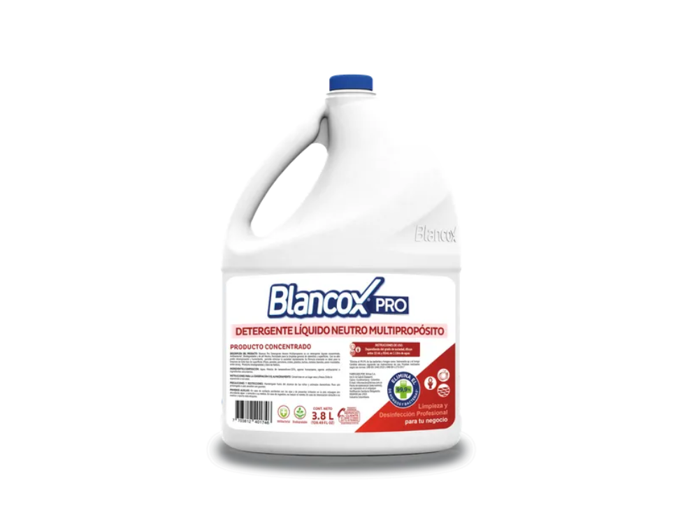 Blancox Pro Detergente Líquido Neutro Multipropósito Concentrado 3.8 Lt