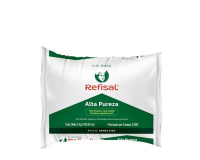 Sal Refisal Alta Pureza Bolsa 3 Kilos
