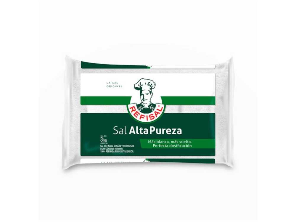Sal Refisal Alta Pureza Bolsa 3 Kilos