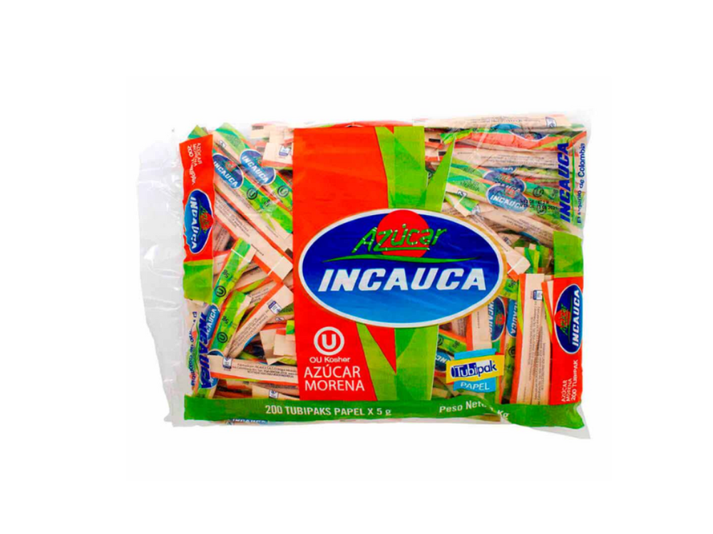 Incauca Azúcar Morena Tubipack 5 Gr