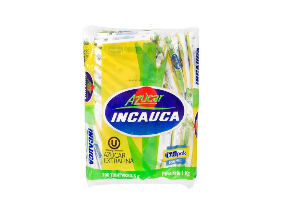 Incauca Azúcar Blanca Tubipack 5 Gr