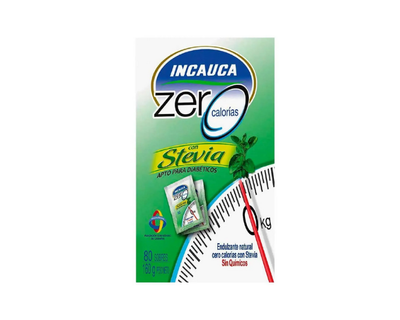  Incauca Azúcar Zero Calorías Stevia Sobre 160 Gr