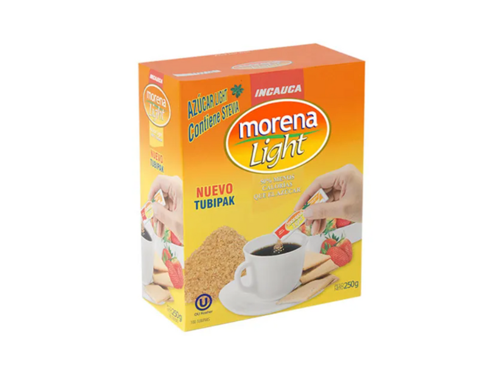 Incauca Azúcar Light Stevia Morena Tubipack 2.5 Gr