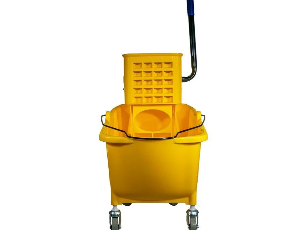 Balde Estra Con Escurridor Industrial 32L Amarillo