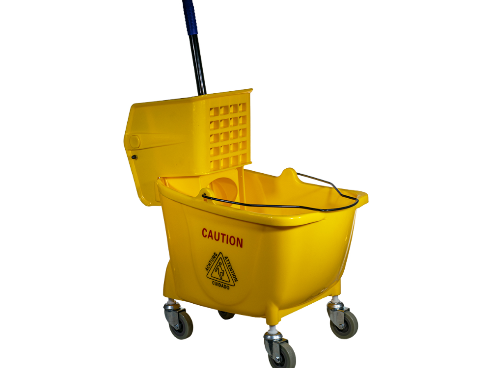 Balde Estra Con Escurridor Industrial 32L Amarillo