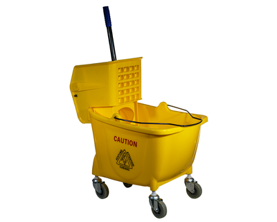 Balde Estra Con Escurridor Industrial 32L Amarillo