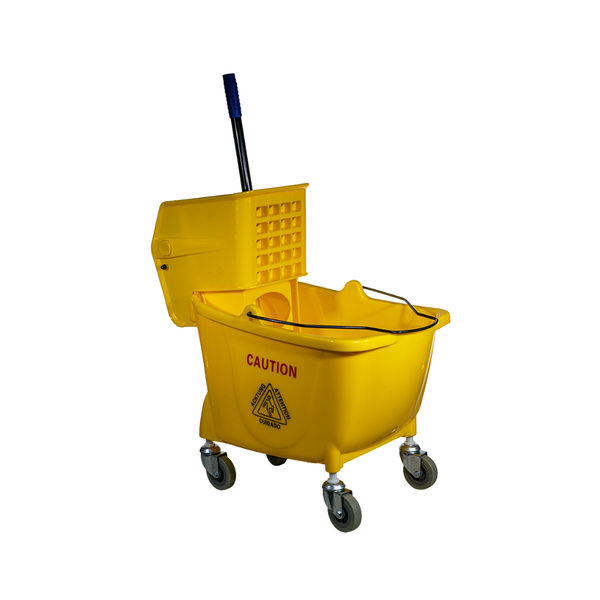 Balde Estra Con Escurridor Industrial 32L Amarillo