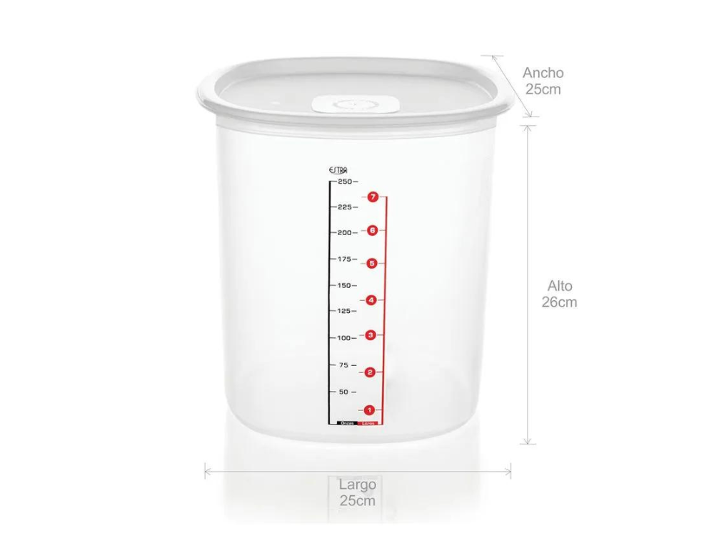 Recipiente Estra Cuadrado 9 Litros