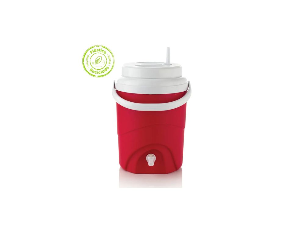 Estra Termo Insulado Material Recuperado 8 Lt Rojo