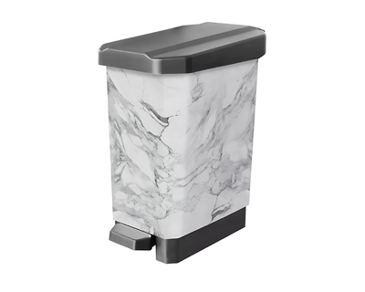 Papelera Estra Estrabins De Pedal Tipo Marmol 10 Litros