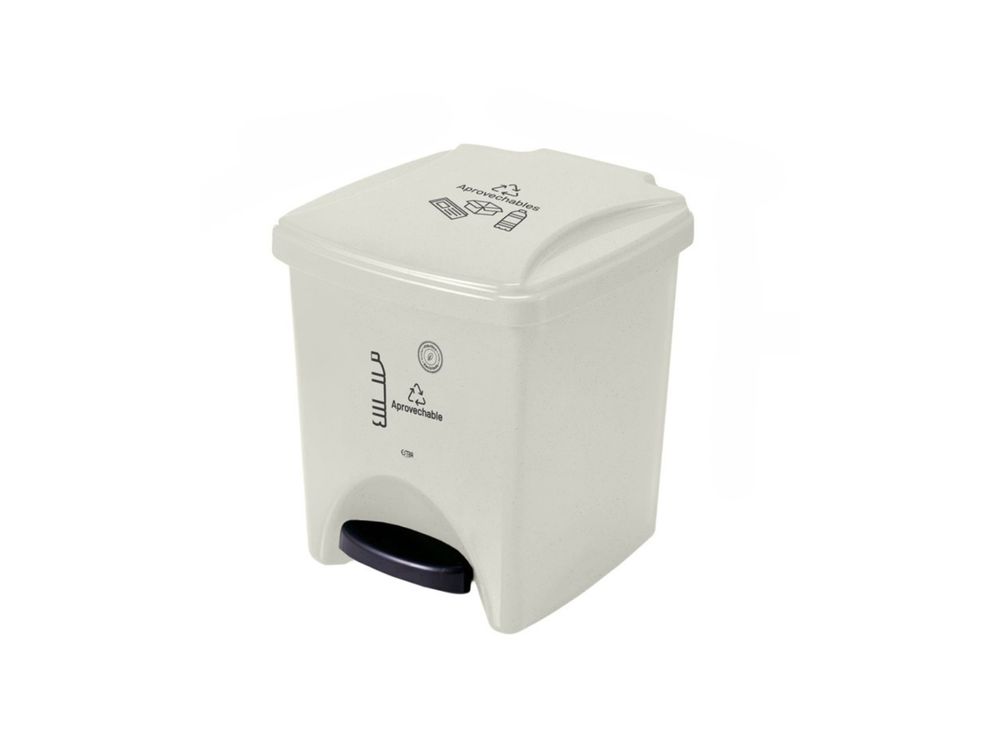 Estra Caneca de Pedal 20 Lt Blanca Marcada MR  4-1048894