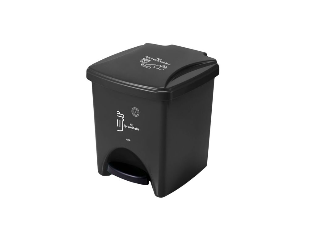 Estra Caneca de Pedal 20 Lt Negra Marcada MR 4-1048896