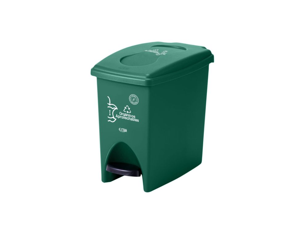 Estra Caneca de Pedal 10 Lt Verde Marcada MR  4-1048891