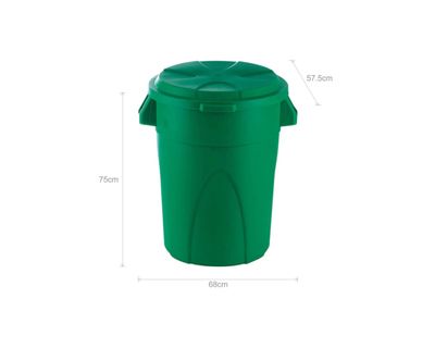 Estra Contenedor Elite Tapa Plana 121 Lt Verde