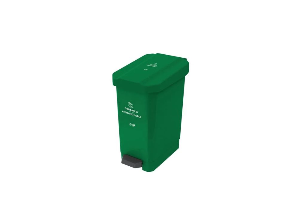 Estra Caneca EstraBins de Pedal 22 Lt Verde Marcada