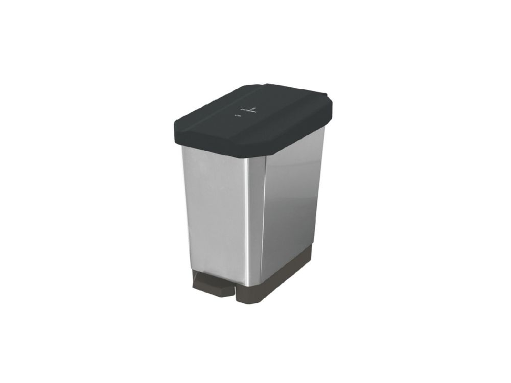 Estra Caneca EstraBins de Pedal 5 Lt IML Negro Metalizado