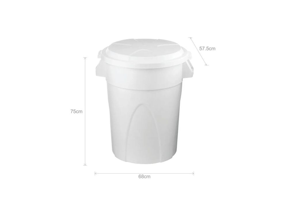 Estra Contenedor Elite Tapa Plana 121 Lt Blanco