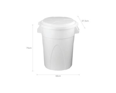 Estra Contenedor Elite Tapa Plana 121 Lt Blanco