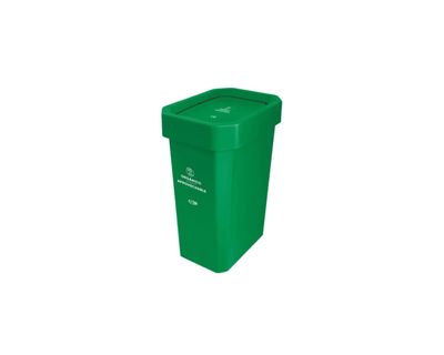 Estra Caneca EstraBins con Tapa Vaivén 26 Lt Verde Marcada