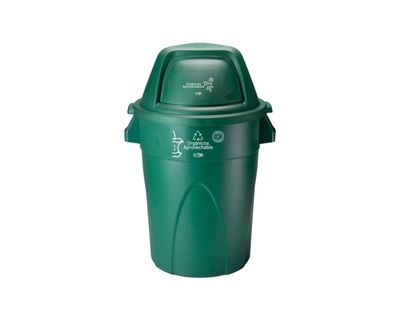 Estra Contenedor Elite Tapa Domo 121 Lt Verde Marcado MR