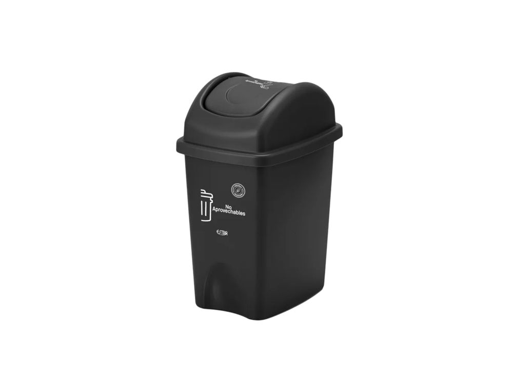 Estra Caneca con Tapa Vaivén Curva 10 Lt Negra Marcada MR 4-1048884