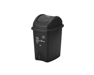 Estra Caneca con Tapa Vaivén Curva 10 Lt Negra Marcada MR 4-1048884