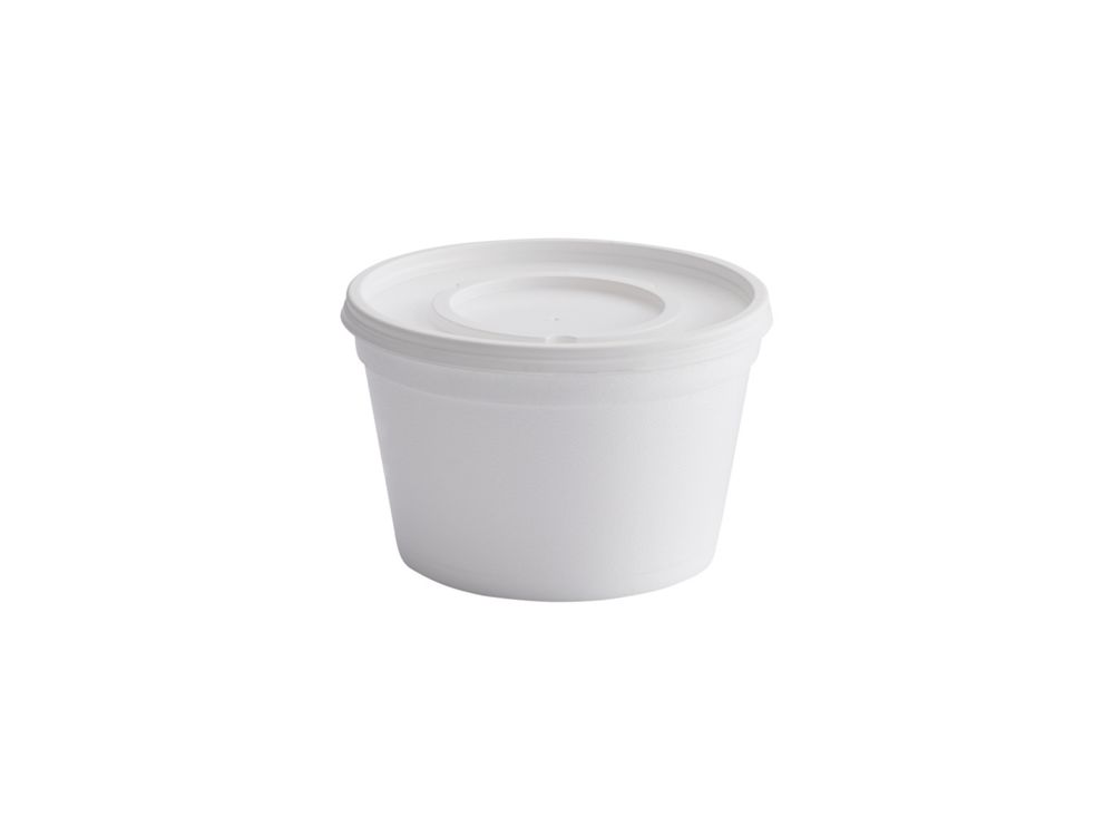 Darnel Contenedor Espumado Redondo con Tapa Espumada 16 Oz Blanco Paquete x 20 Und D701601NLSE