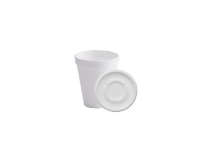 Darnel Vaso Térmico Espumado 8 ONZ CON TAPA PAQx20 UND D690801NS