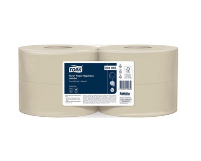 Tork Ph Jumbo Hoja Sencilla Natural 500 MT PAQX4 204055