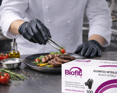 Guante Nitrilo Negro Biofit Talla S X100 Unds 3011150