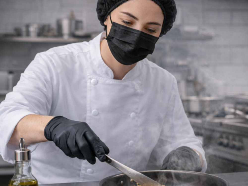  GORRO ORUGA NEGRO DOBLE RESORTE CLAY PAQX 20UND PT3011354