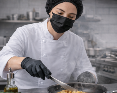  GORRO ORUGA NEGRO DOBLE RESORTE CLAY PAQX 20UND PT3011354