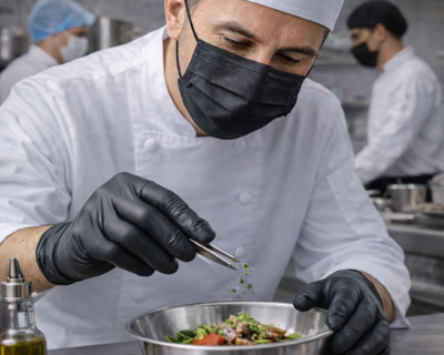 TAPABOCAS TRIPLE TELA NEGRO CLAY CAJAX50UND 3010407