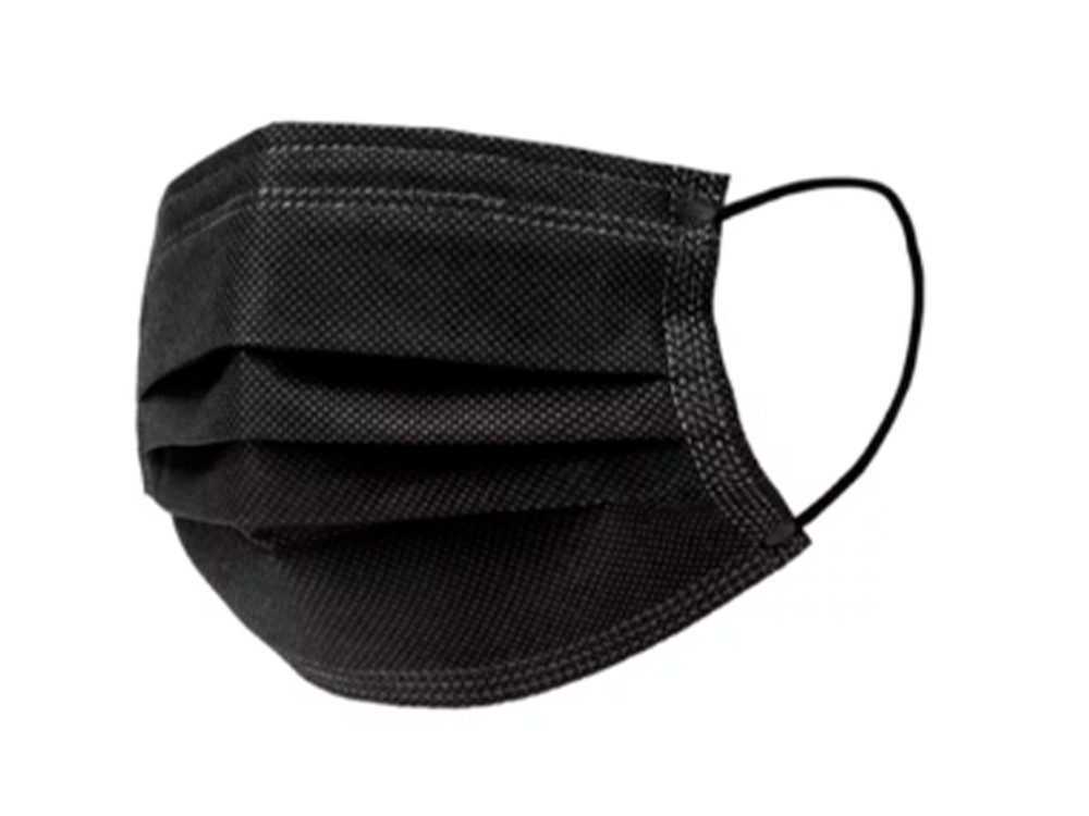 TAPABOCAS TRIPLE TELA NEGRO CLAY CAJAX50UND 3010407