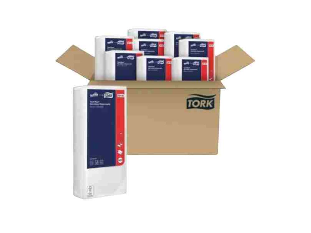 tork servilleta plus 550 blanca  caja x 9 paquetes 
