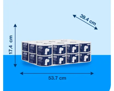 Tork® Papel Higiénico Convencional/ Advanced/ Blanco/ 35 m / 24 rollos  201763 